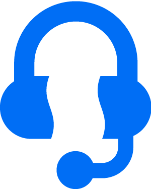 Customer-Service-Headset-Blue