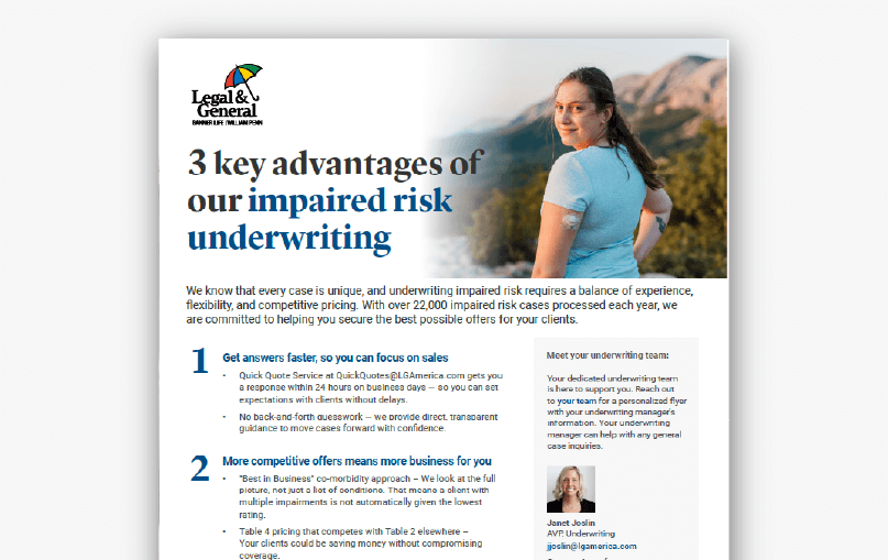 Impaired Risk Underwriting
