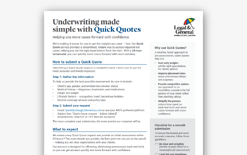 quick quotes guide