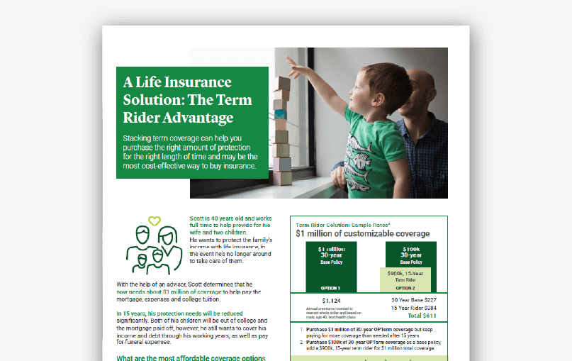 The Term Rider Advantage